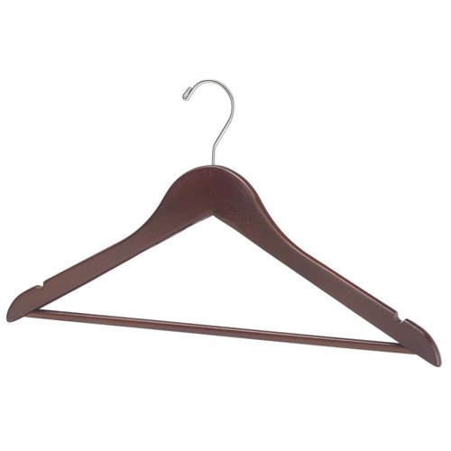 Whitmor Mahogany Brown Suit Hanger 50 pk