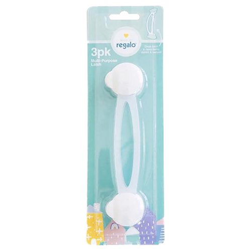 Regalo Clear Plastic Multi-Use Latch 3 pk
