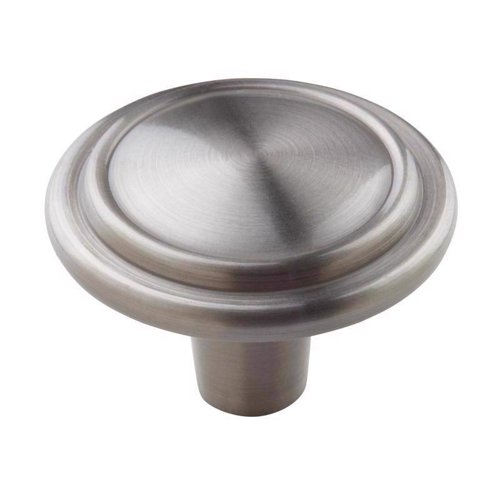 Amerock Everyday Basics Hatfield Round Cabinet Knob 1-1/4 in. D 7/8 in. Satin Nickel 1 pk