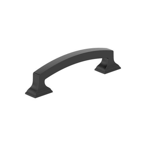 Amerock Everyday Basics Incisive Cabinet Pull 3-3/4 in. Matte Black 1 pk