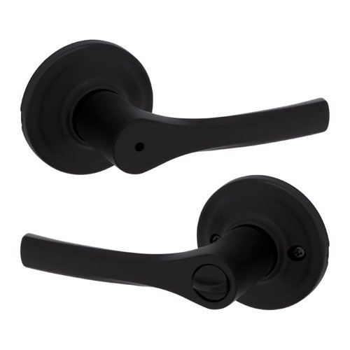 Kwikset Matte Black Privacy Lever Right or Left Handed