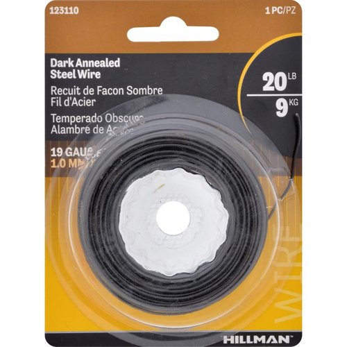 HILLMAN 50 ft. L Black Annealed Steel 19 Ga. Hobby Wire
