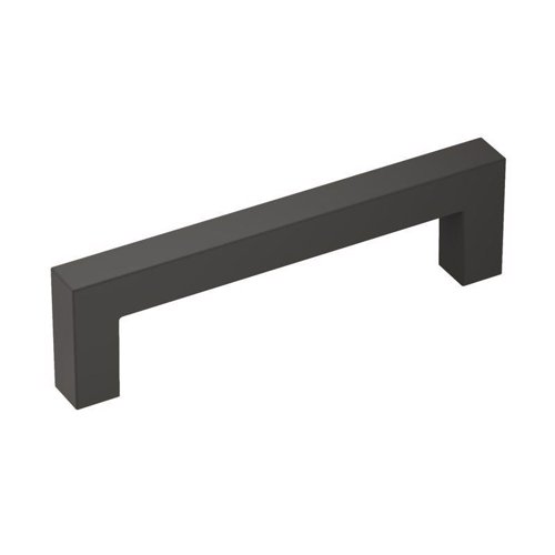 Amerock Monument Contemporary  Cabinet Pull 3-3/4 in. Matte Black Black 1 pk