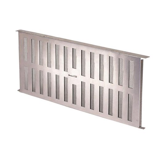 Air Vent 16 in. H X 8 in. W Silver Aluminum Foundation Vent