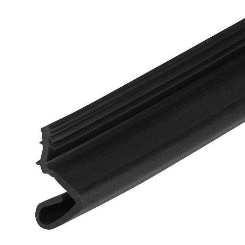 M-D BUILDING PRODUCTS Black Rubber Top & Sides Door Seal For Door Jambs 81 in. L X 0.62 in.