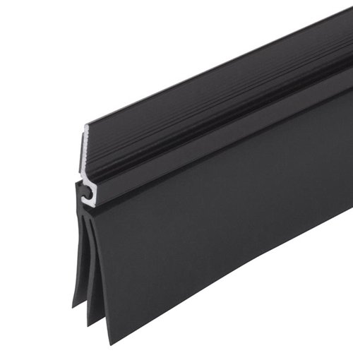 M-D BUILDING PRODUCTS Black Aluminum/Vinyl Sweep For Doors 36 in. L X 2 in.