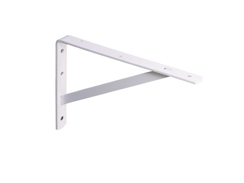 Knape & Vogt White Steel Bracket N/A Ga. 12 in. L 600 lb