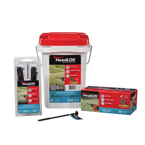 FastenMaster HeadLok 6 in. L Torx Ttap Coarse Wood Screws 250 pk