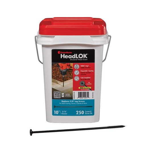 FastenMaster Headlok 10 in. L Torx Ttap T30 Coarse Structural Wood Screws 1 pk