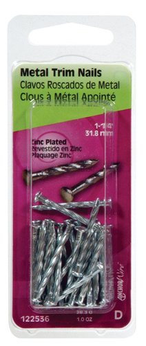HILLMAN Anchor Wire 1-1/4 in. Trim Zinc-Plated Steel Nail Flat Head 1 oz