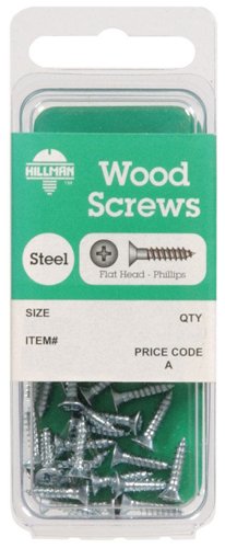 HILLMAN No. 14 X 1-1/2 in. L Phillips Zinc-Plated Coarse Wood Screws 1 pk