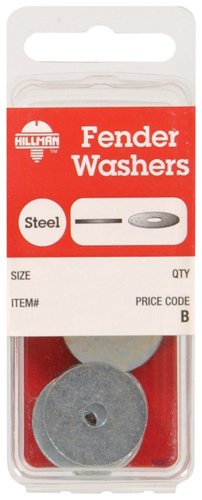 HILLMAN Zinc-Plated Steel 1/4 in. Fender Washer 1 pk