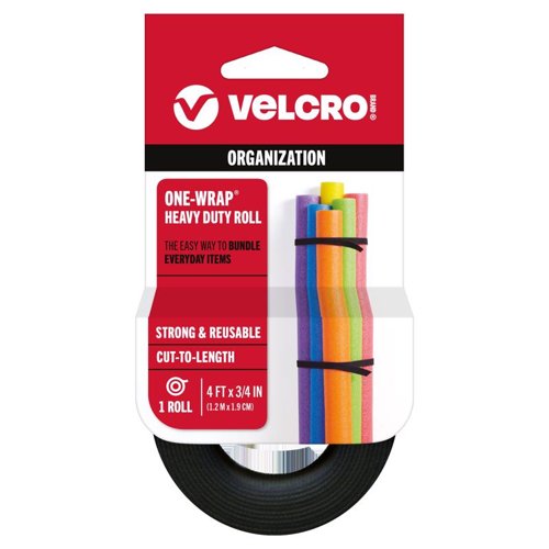 VELCRO Brand ONE-WRAP Small Nylon Ties 48 in. L 1 pk