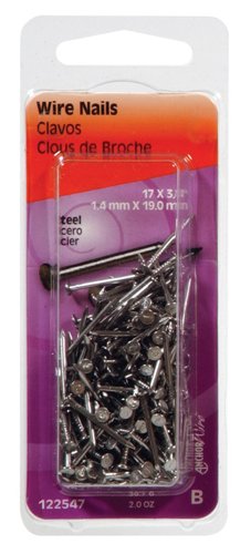 HILLMAN Anchor Wire 3/4 in. Wire Bright Steel Nail Flat Head