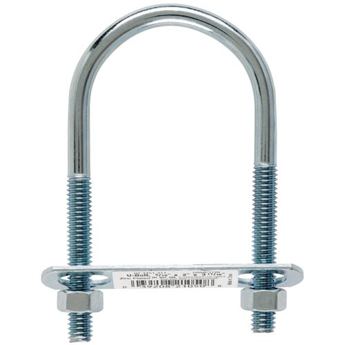 Hampton 5/16 in. X 2 in. W X 3-3/4 in. L Coarse Zinc-Plated Steel U-Bolt