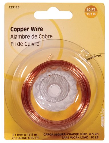 HILLMAN 50 ft. L Copper 20 Ga. Hobby Wire