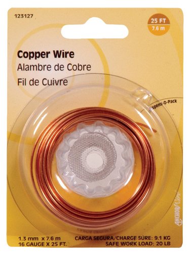HILLMAN 25 ft. L Copper 16 Ga. Hobby Wire