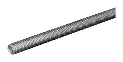 SteelWorks 7/16 in. D X 24 in. L Low Carbon Steel Threaded Rod