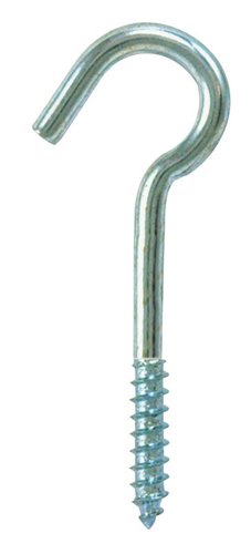 Hampton Small Zinc-Plated Silver Steel 2-1/2 in. L Ceiling Hook 45 lb 1 pk
