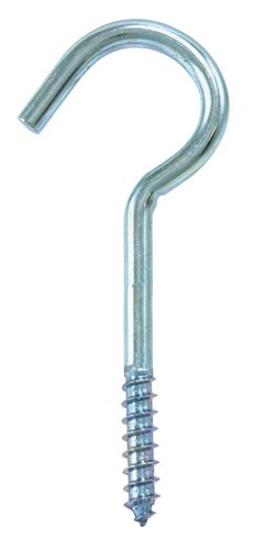 Hampton Small Zinc-Plated Silver Steel 3.88 in. L Ceiling Hook 80 lb 1 pk
