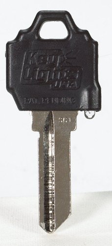 Giant Concepts LLC Keylights Black Head House Key Blank w/Flashlight SC1/1510 Single For Schlage/Bal