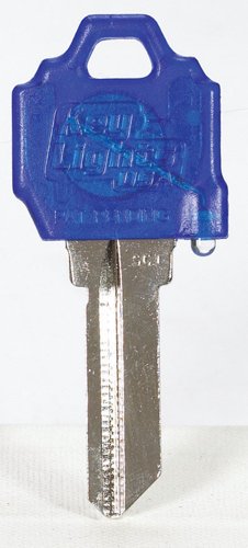 Giant Concepts LLC Keylights Blue Head House Key Blank w/Flashlight SC1/1510 Single For Schlage/Bald