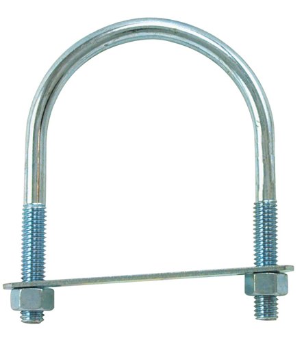 Hampton 3/8 in. X 3 in. W X 4-1/8 in. L Coarse Zinc-Plated Steel U-Bolt