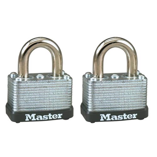 Master Lock 15/16 in. H X 13/16 in. W X 1-1/2 in. L Steel Warded Locking Warded Padlock