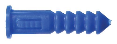 HILLMAN 0.164 in. D X 1-1/4 in. L Plastic Round Head Ribbed Anchor 100 pk