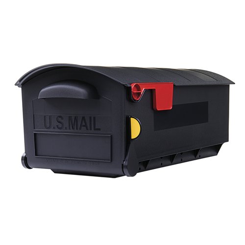 Architectural Mailboxes Patriot Classic Plastic Post Mount Black Mailbox