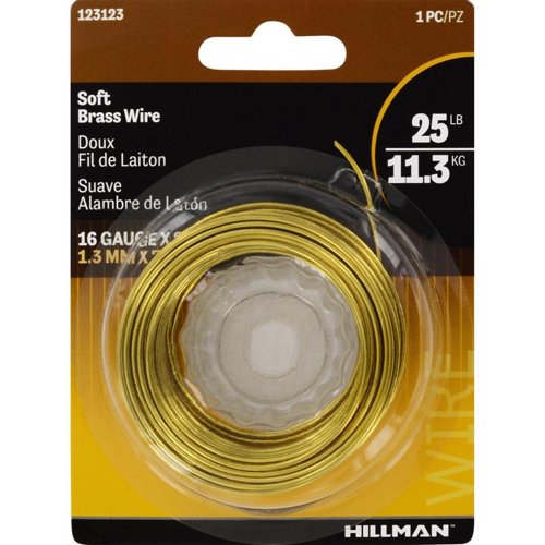 HILLMAN 25 ft. L Brass 16 Ga. Hobby Wire