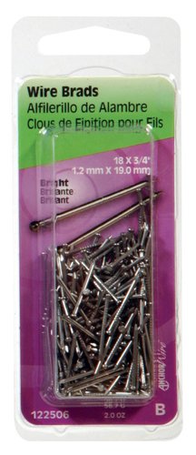 HILLMAN Anchor Wire 18 Ga. X 3/4 in. L Bright Steel Brad Nails 1 pk 2 oz