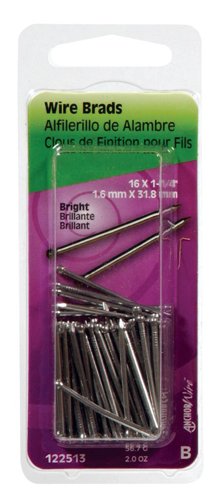 HILLMAN Anchor Wire 16 Ga. X 1-1/4 in. L Bright Steel Brad Nails 1 pk 2 oz