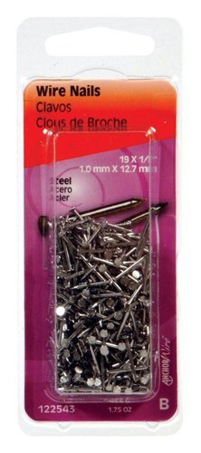 HILLMAN Anchor Wire 19 Ga. X 1/2 in. L Bright Steel Wire Nails 1 pk 1.75 oz