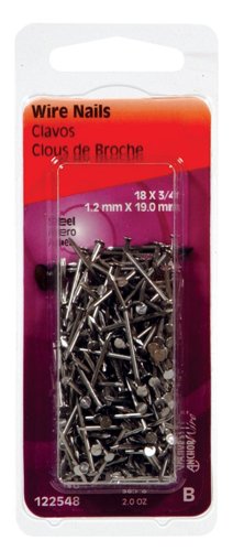 HILLMAN Anchor Wire 18 Ga. X 3/4 in. L Bright Steel Wire Nails 1 pk 2 oz