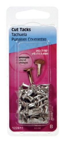 HILLMAN Anchor Wire No. 4 X 7/16 in. L Silver Aluminum Cut Tacks 1 pk