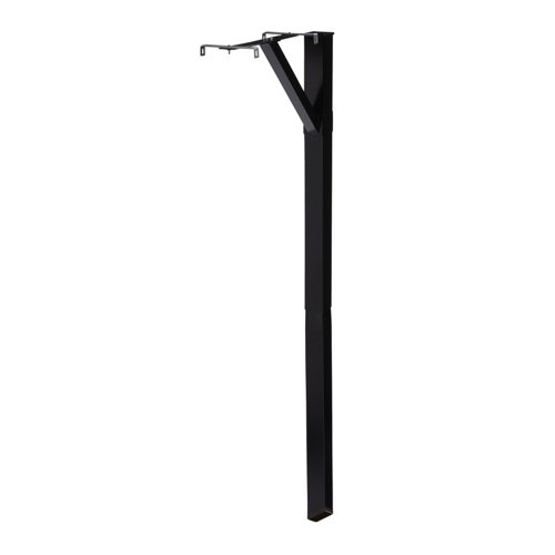 Architectural Mailboxes 59.9 in. Powder Coated Black Steel Mailbox Post