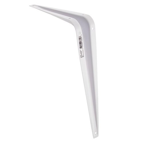 Hampton White Steel Shelf Support 18 Ga. 8 in. L 100 lb