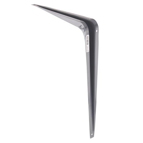 Hampton Gray Steel Shelf Support 18 Ga. 12 in. L 100 lb