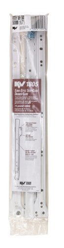 Knape & Vogt 20 in. L Steel Self Close Drawer Slide 2 pk