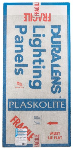 Plaskolite Duralens Cracked Ice 47.75 in. L X 23.75 in. W Square Edge Lighting Panel 1 pk