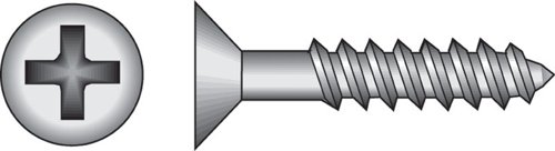 HILLMAN No. 8 X 1 in. L Phillips Black Phosphate Twin Thread Cabinet Screws 1 pk