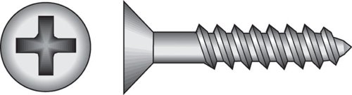 HILLMAN No. 8 X 1-1/2 in. L Phillips Black Phosphate Twin Thread Cabinet Screws 1 pk