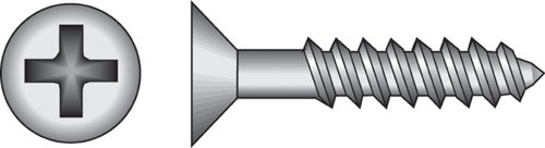 HILLMAN No. 10 X 2 in. L Phillips Black Phosphate Twin Thread Cabinet Screws 1 pk