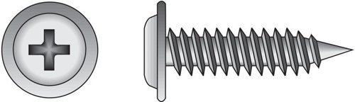 HILLMAN No. 8 Ga. X 9/16 in. L Phillips Truss Head Sheet Metal Screws 100 pk