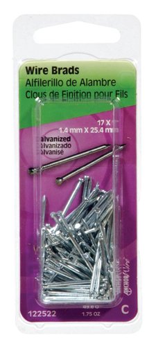 HILLMAN Anchor Wire 17 Ga. X 1 in. L Galvanized Steel Brad Nails 1 pk 1.75 oz