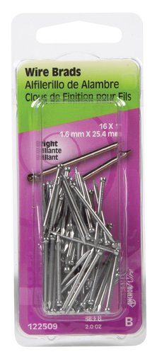 HILLMAN Anchor Wire 16 Ga. X 1 in. L Bright Steel Brad Nails 1 pk 2 oz