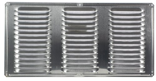 Air Vent 8 in. H X 16 in. L Mill Aluminum Undereave Vent