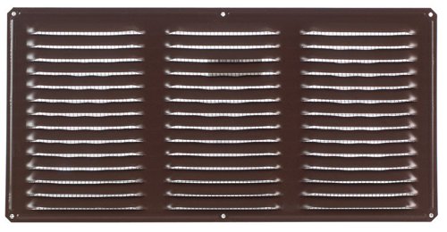 Air Vent 8 in. H X 16 in. L Brown Aluminum Undereave Vent