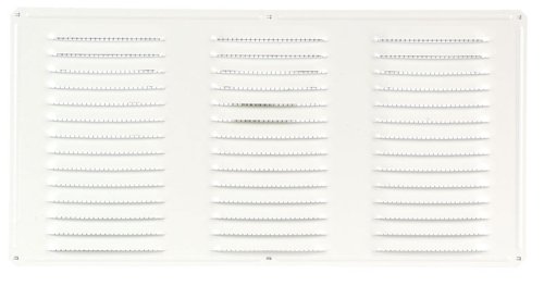 Air Vent 8 in. H X 16 in. L White Aluminum Undereave Vent